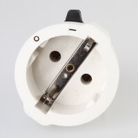 Gebro Schutzkontakt-Zwischenstecker mit Schiebeschalter,...