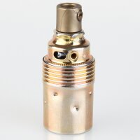 E14 Metall-Lampenfassung Premium vermessingt mit...