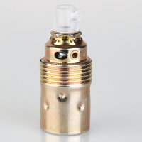 E14 Metall-Lampenfassung Premium vermessingt mit...