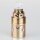 E14 Metall-Lampenfassung Premium vermessingt mit Zugentlaster transparent, Glattmantel, M10x1 IG