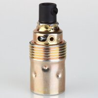 E14 Metall-Lampenfassung Premium vermessingt mit...