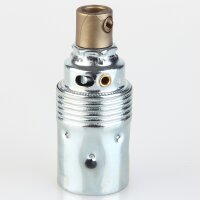 E14 Metall-Lampenfassung Premium verchromt mit...