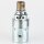 E14 Metall-Lampenfassung Premium verchromt mit Zugentlaster gold, Glattmantel, M10x1 IG