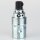 E14 Metall-Lampenfassung Premium verchromt mit Zugentlaster schwarz, Glattmantel, M10x1 IG