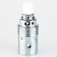 E14 Metall-Lampenfassung Premium verchromt mit...