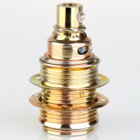 E14 Metall-Lampenfassung Premium vermessingt mit...