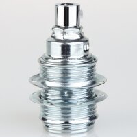 E14 Metall-Lampenfassung Premium verchromt mit...