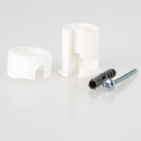 Lampen Deckenverteiler „Affenschaukel“ – Weiß 27x30 mm, Kunststoff, Umlenkung von Kabeln