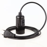 PVC Lampenpendel E27 mit Bakelit Glattmantel-Fassung und...