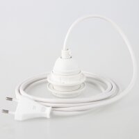 PVC Lampenpendel E27 mit Kunststoff-Fassung und...