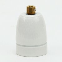 E27 Premium Porzellan-Lampenfassung glasiert, inkl....