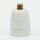 E27 Premium Porzellan-Lampenfassung glasiert, inkl. Metall-Zugentlaster Messing roh 250V/4A M10x1 IG
