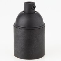 E27 Kunststoff Lampenfassung schwarz ohne...