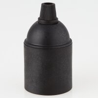 E27 Kunststoff Lampenfassung schwarz ohne...
