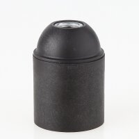 E27 Kunststoff Lampenfassung schwarz ohne...