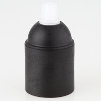 E27 Kunststoff Lampenfassung schwarz ohne...