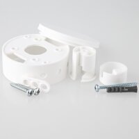 Lampen Deckenverteiler „Affenschaukel“ mit Baldachin – Weiß 70x31,5 mm, Kunststoff, Umlenkung von Kabeln