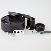 Lampen Deckenverteiler Umlenkung – Affenschaukel mit Baldachin, Kunststoff schwarz