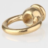Ringnippel Messing unbehandelt M10x1 Innengewinde – schwere Ausführung, Ø 30 mm