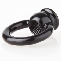 Ringnippel Metall schwarz M10x1 Innengewinde – schwere Ausführung, Ø 30 mm
