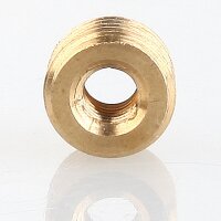 M8x1 AG auf M5 IG Reduzier Gewinde-Adapter | Länge 7 mm | Messing roh