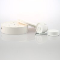Lampen Distanz-Aufhänger – Affenschaukel mit Baldachin, Kunststoff weiß