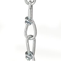 Lampen Knotenkette 2,5 mm verzinkt | Zum Aufhängen schwerer Lampen & Kronleuchter | Belastbar bis ca. 50 kg - Meterware