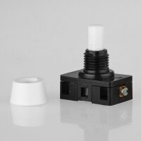 Lampen Einbau-Druckschalter weiß – 1-polig,...