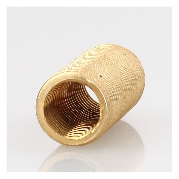 M10x1 AG auf M8x1 IG Reduzier Gewinde-Adapter | Länge 22 mm | Messing roh