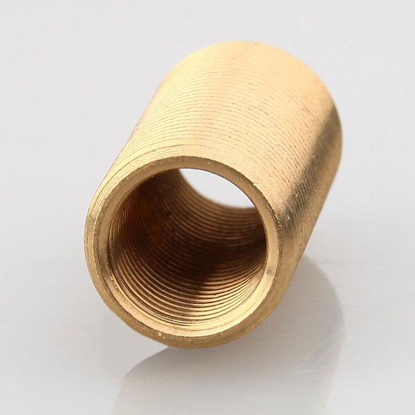 M13x1 AG auf M10x1 IG Reduzier Gewinde-Adapter | Länge 30 mm | Messing roh