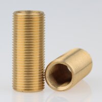 M13x1 AG auf M10x1 IG Reduzier Gewinde-Adapter | Länge 30 mm | Messing roh