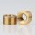 M16x1 AG auf M10x1 IG Reduzier Gewinde-Adapter | Länge 10 mm | Messing roh