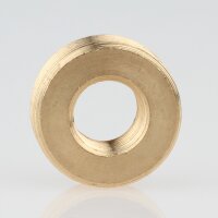 M20x1 AG auf M10x1 IG Reduzier Gewinde-Adapter | Länge 8 mm | Messing roh