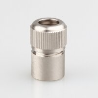 M10x1 Zugentlastung aus Metall edelstahloptik 3-teilig...