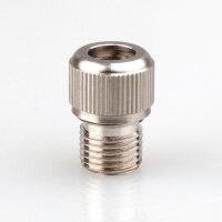 M10x1 Zugentlastung aus Metall edelstahloptik 3-teilig...