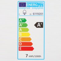 Sigor LED Filament Kopfspiegellampe silber 7W/230V AGL-Form klar E27 Sockel warmweiß