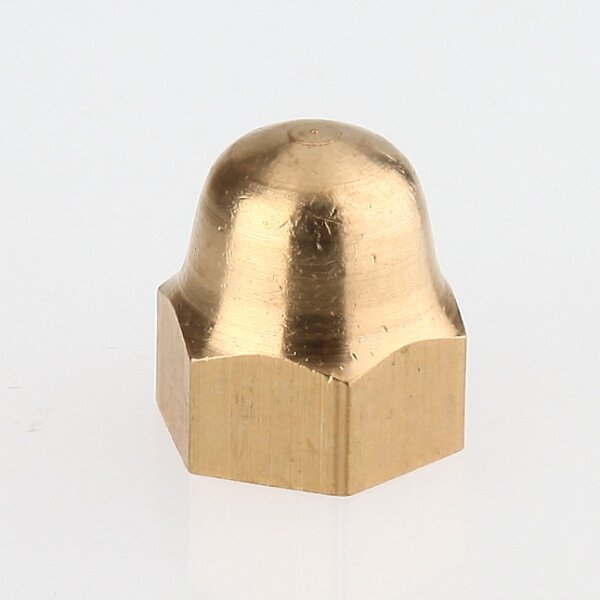 M10x1 Hutmutter | Messing roh unbehandelt | DIN 1587