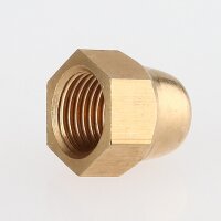 M10x1 Hutmutter | Messing roh unbehandelt | DIN 1587
