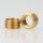 R 1/4" AG auf M10x1 IG Reduzier Gewinde-Adapter | Länge 7 mm | Messing roh