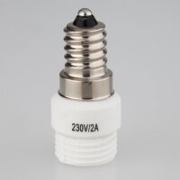 E14 auf G9 Reduzierfassung, Porzellan/Keramik, 230V/2A,...