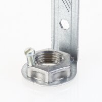 E14 Kunststoff Fassung 85mm schwarz mit Metall-Winkel...