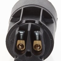 E14 Kunststoff Fassung 85mm schwarz mit Metall-Winkel für Kronleuchter / Lüster