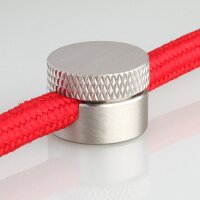 Lampen Distanz-Aufhänger „Affenschaukel“ – Messing Edelstahloptik 20x4,3 mm, Metall, Umlenkung von Kabeln