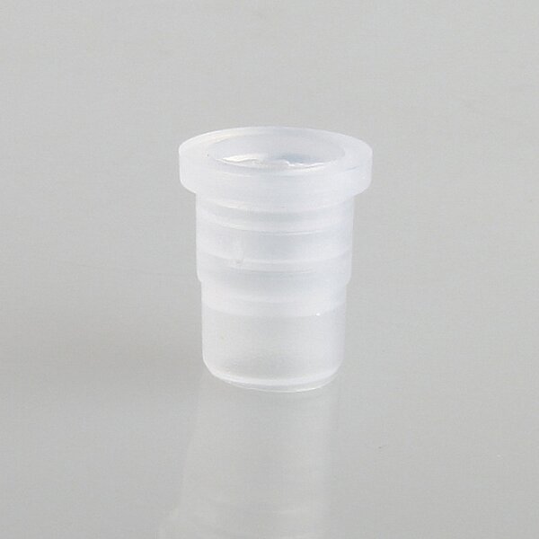 Kabeldurchführungstülle Ø 9 mm | Weich-PVC transparent | Für Lochbohrung 8 mm | Durchgang 6,5 mm