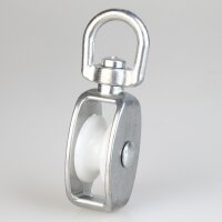 Umlenkrolle / Blockseilrolle 20 mm aus Zinkdruckguss,...