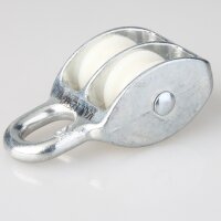Doppelte Umlenkrolle / Blockseilrolle 25 mm aus...