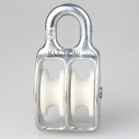 Doppelte Umlenkrolle / Blockseilrolle 25 mm aus...