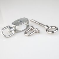 Umlenkrollen-Set / Blockseilrolle 25 mm mit Augbolzen...