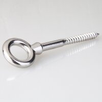 Ringbolzen 6x60 mm mit Holzgewinde – Edelstahl A4,...