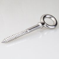 Ringbolzen 6x60 mm mit Holzgewinde – Edelstahl A4,...